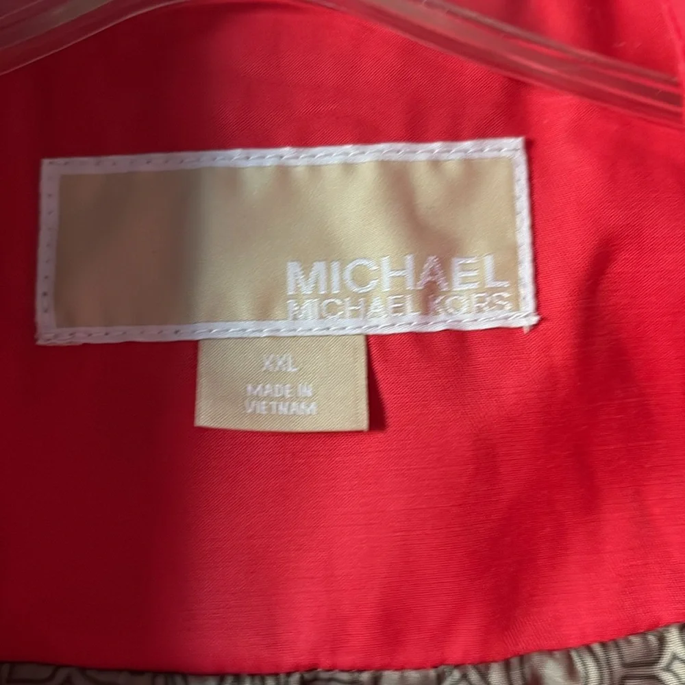 Michael Kors Double Breasted Gold Button and Zippers Trench Coat - Picture 2 of 12